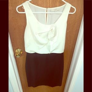 Loft Black and White Dress
